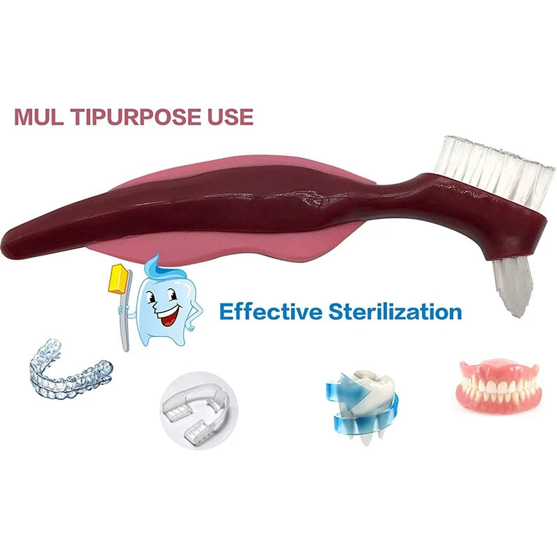 Premium Denture Cleaning Brush Set