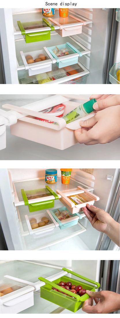 Adjustable Hanging Refrigerator Organization Storage Basket, To Save Space