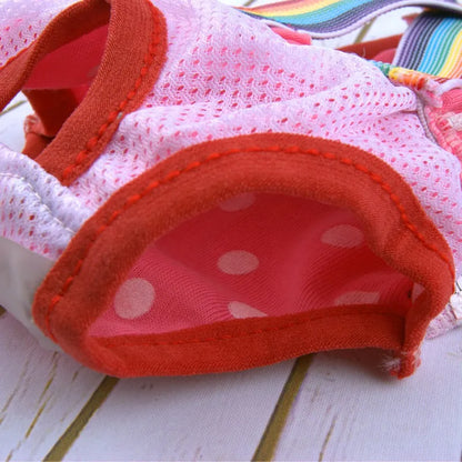 Washable Female Dog Diaper Sanitary Shorts Panties Pet Physiological Pants Dog Clothes Dot Print Underwear Briefs Pet Products