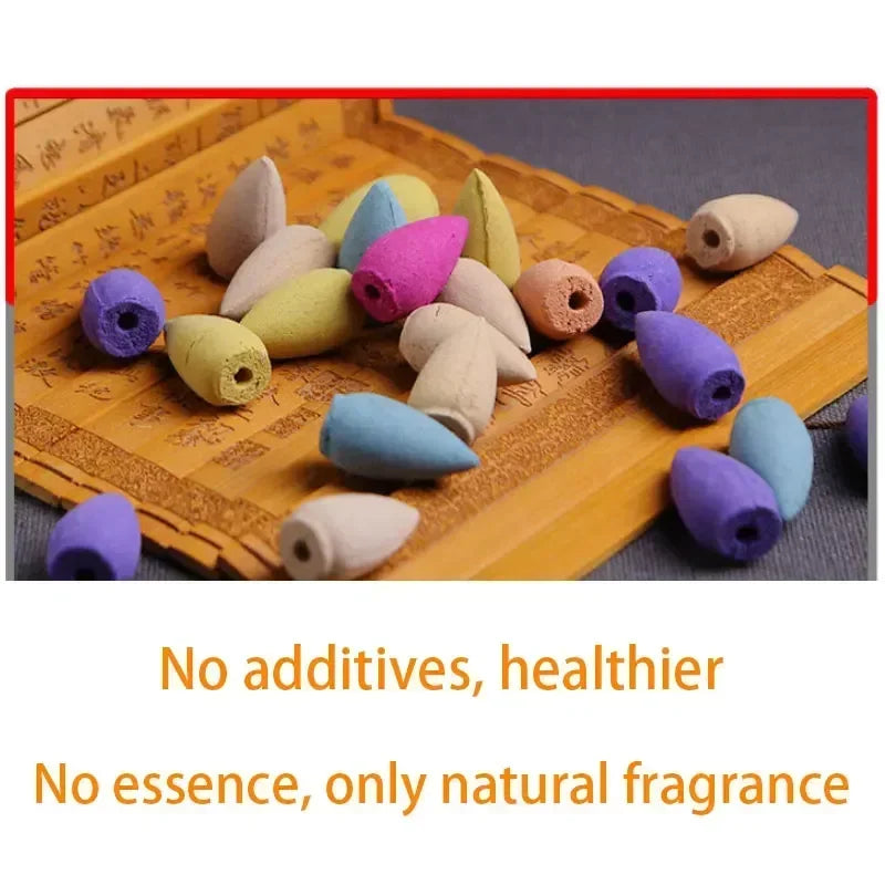 Natural backflow fragrance granules a mixed aroma backflow tower incense contains sandalwood agarwood backflow tower incense