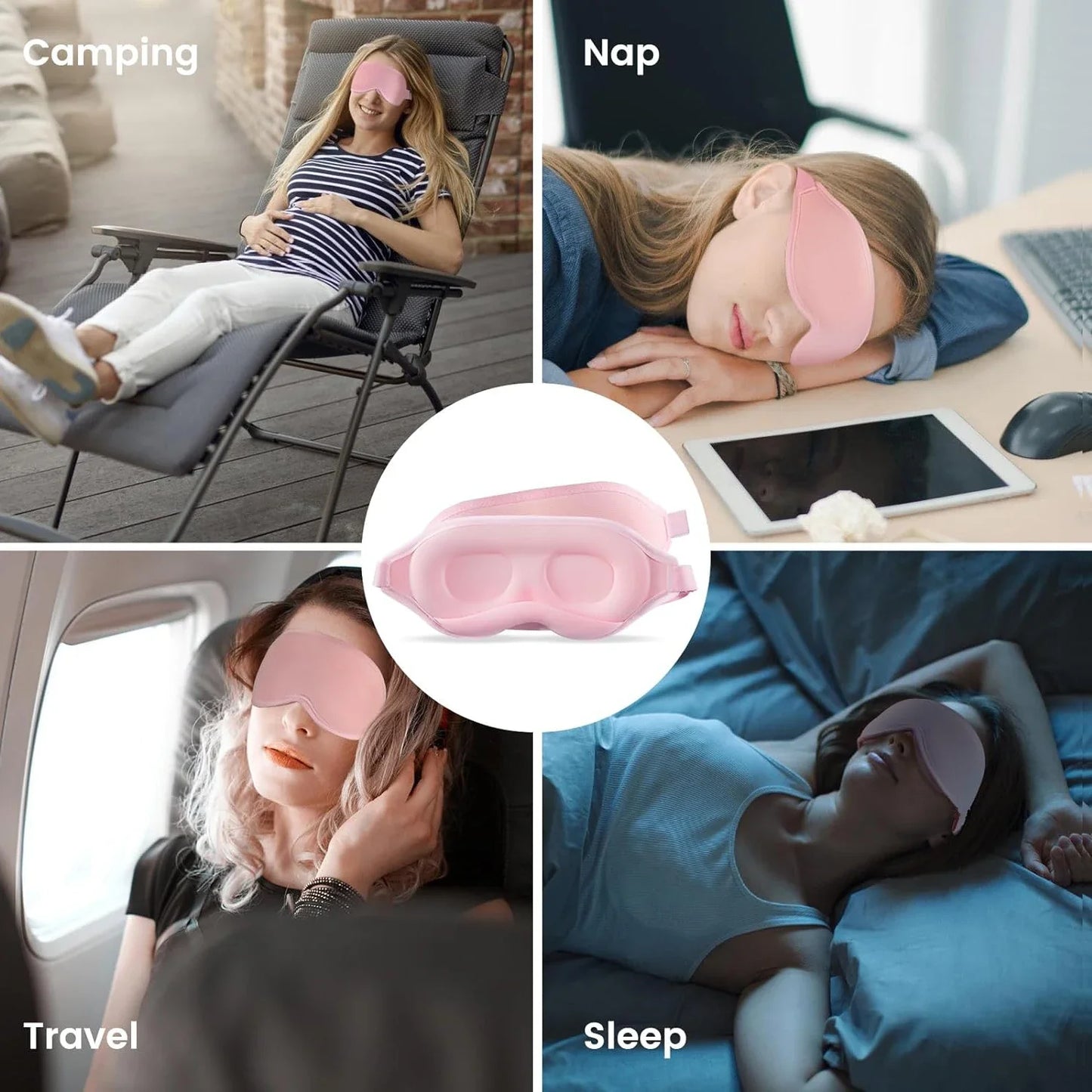 3D Contoured Sleep Mask