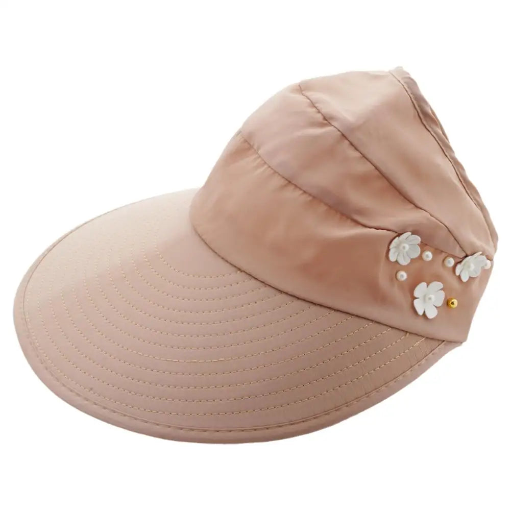 Golf Sun Cap Summer Outdoor Leisure Hat Ladies UPF50+ UV Protection Wide Brim Beach Sun Visor Adjustable Hat Casual Baseball Cap