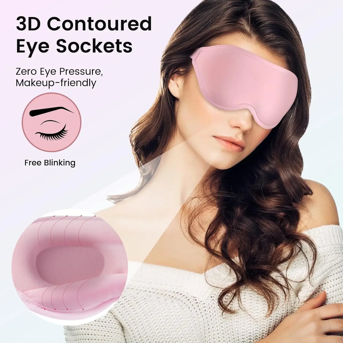 3D Contoured Sleep Mask