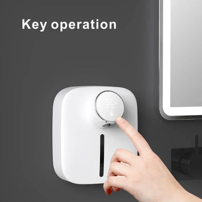 Automatic wall-mounted dispenser with touchless infrared sensor