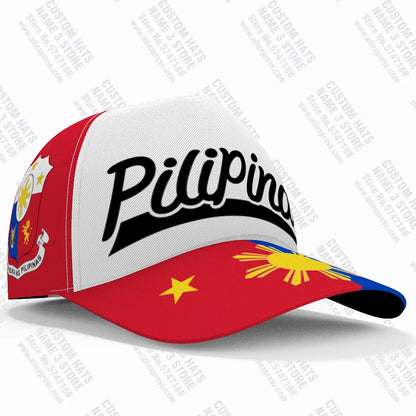 Philippines Baseball Caps Free Custom Name Team Logo Ph Hats Phl Country Travel Pilipinas Nation Filipino Flag Republic Headgear