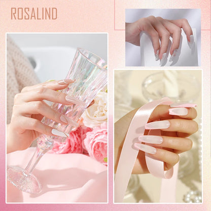 ROSALIND 20 Colors Jelly Poly Nail Gel Quickly Extension Crystal  Strengthen Manicure Gel UV Semi Permanent Hybrid Varnish