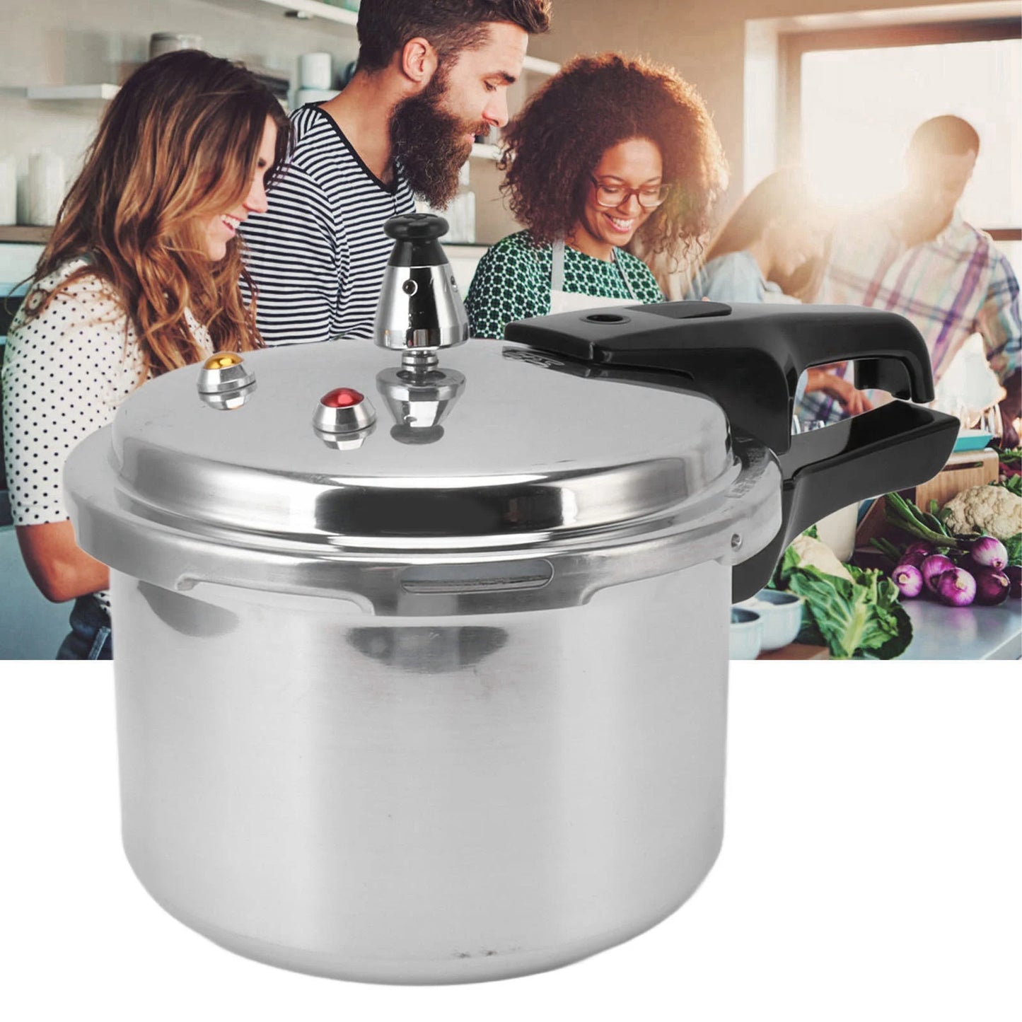 Compact Aluminum Pressure Cooker