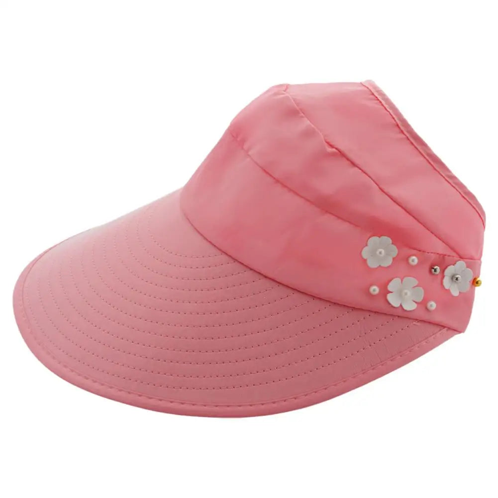 Golf Sun Cap Summer Outdoor Leisure Hat Ladies UPF50+ UV Protection Wide Brim Beach Sun Visor Adjustable Hat Casual Baseball Cap