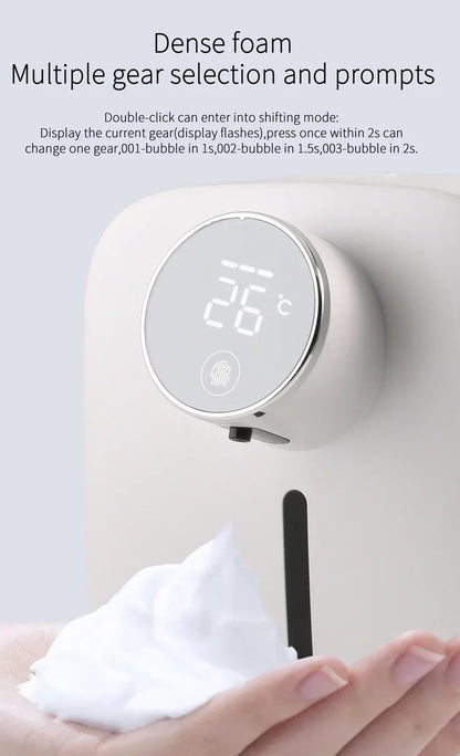 Automatic wall-mounted dispenser with touchless infrared sensor