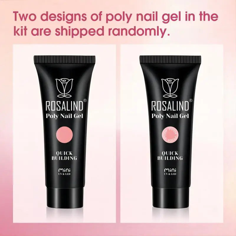 ROSALIND 20 Colors Jelly Poly Nail Gel Quickly Extension Crystal  Strengthen Manicure Gel UV Semi Permanent Hybrid Varnish