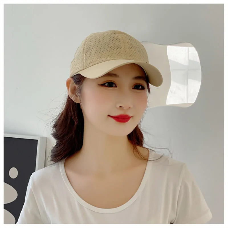 Men Women Mesh Moisture-Waging Quick Dry Baseball Cap Male Summer Female Originality Adjustable Breathable Sun Visor Fishing Hat