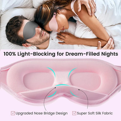 3D Contoured Sleep Mask