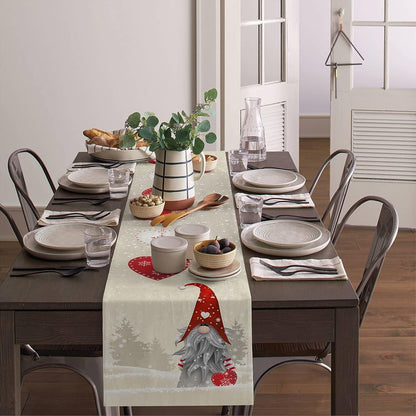 Christmas decoration, table runners and dinner